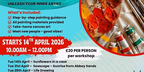 TORQUAY!! 'A Kick up the Arts' - Introductory Arts Course! Learn to paint - step by step!