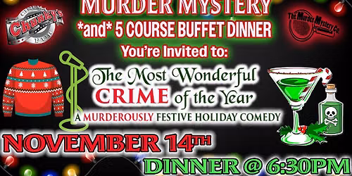 18+ MURDER MYSTERY DINNER: THE MOST WONDERFUL CRIME OF THE YEAR!