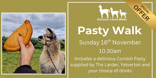 Pasty Walk with Dartmoor Llama Walks