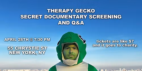 therapy gecko secret documentary screening + Q&A