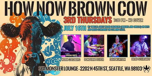 3rd Thursdays @ The Sea Monster Lounge w\/ Brad Schrandt + Noah Goldberg of Breaks & Swells (keys)