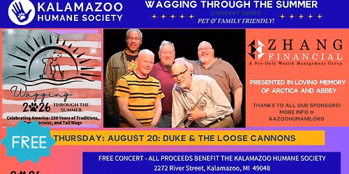 DUKE & THE LOOSE CANNONS: WAGGING THROUGH THE SUMMER 2026