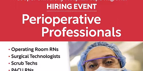 Hiring Event for Perioperative Professionals