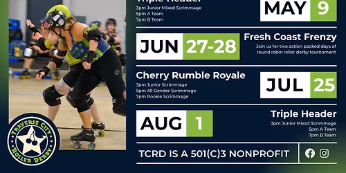 TC Roller Derby 2026 Home Opener Triple Header! \ud83d\udefc