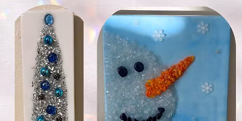 Shattered Art Glass Tree or Snowman Workshop