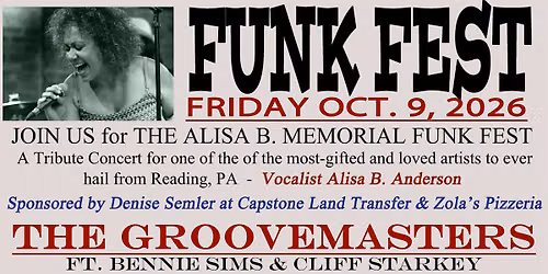 Alisa B. Memorial Funk Fest ft. The Groovemasters & The Uptown Band