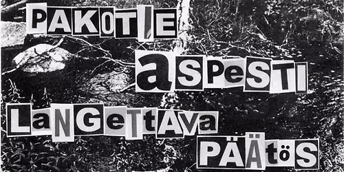 T\u00e4\u00e4 ei oo taidetta, t\u00e4\u00e4 on punkkia HELSINKI-P\u00c4IV\u00c4
