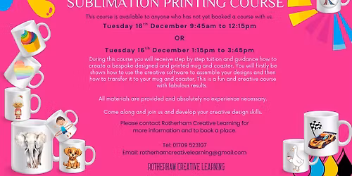 FREE Sublimation Printing Course