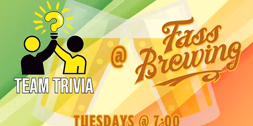 Team Trivia at Fass Brewing