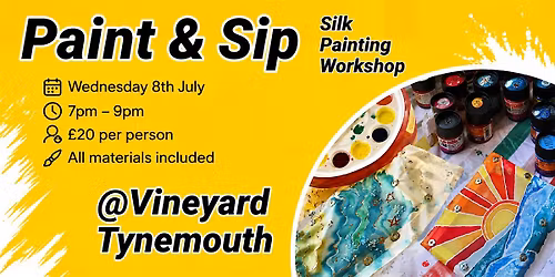 Paint & Sip Silk Painting Workshop