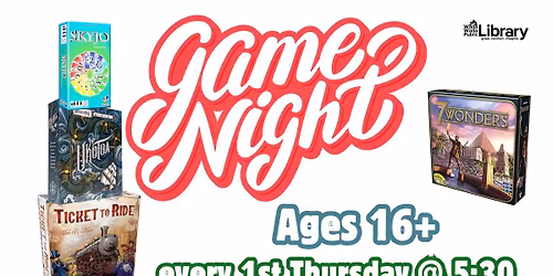 Board Game Night For Ages 16+