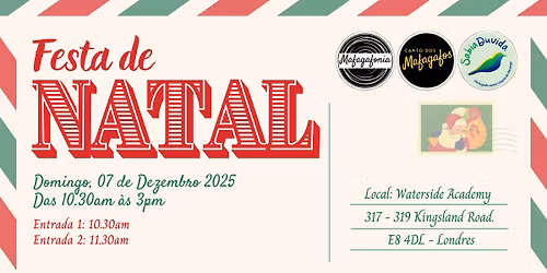 Festa de Natal 2025 | Entrada 2: \u00e0s 11.30am