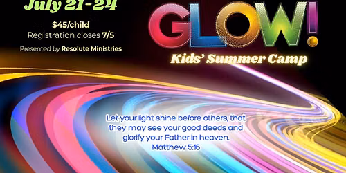 GLOW! Kids' Summer Camp