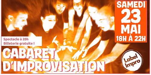 Cabaret d\u2019impro "\u00e0 l\u2019h\u00f4tel" - Billeterie gratuite