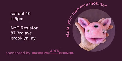DIY Slimy Creatures: an artist talk & workshop
