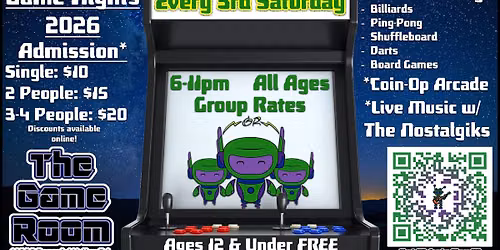 3rd Sat. Family Game Night (Group Rates)