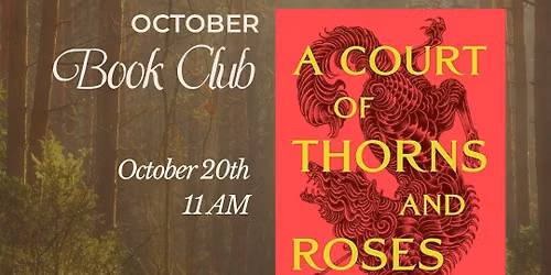 October Book Club - A Court Of Thorns And Roses
