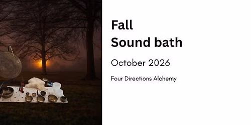 \u2728 Sound Bath | October 2026