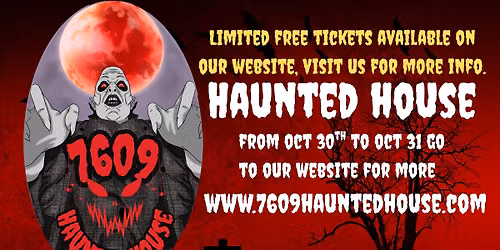 Free haunted house tickets Halloween night