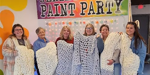 Make a Chunky Blanket - Jersey Shore Paint Party