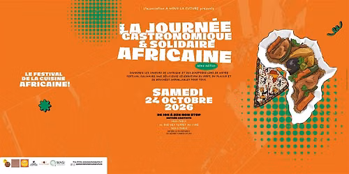 La Journ\u00e9e Gastronomique et Solidaire Africaine 2026 - 6\u00e8me \u00e9dition