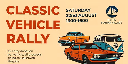 Classic Vehicle Rally - raising funds for Oakhaven Hospice