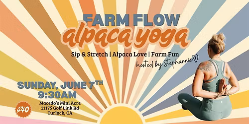 Alpaca Yoga - Sip & Stretch