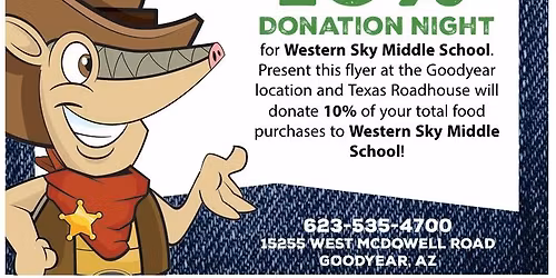 Texas Roadhouse, Restaurant Fundraiser!