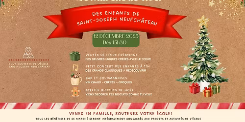 Marché de Noël des enfants de l’école Saint-Joseph Neufchâteau 