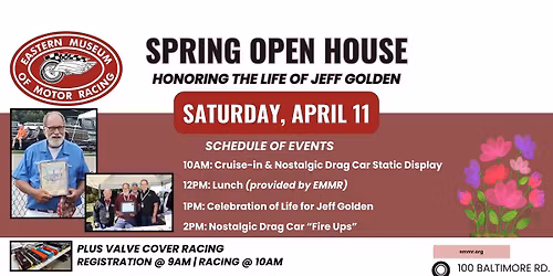 Spring Open House (Saturday) - Honoring the Life of Jeff Golden