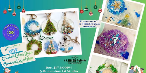 Kids' Crushed Glass Resin Ornament Workshop