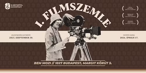 Karitat\u00edva. \/\/ Filmszemle ~ T\u00e1rsadalmi k\u00e9rd\u00e9sekben, fiatalok sz\u00e1m\u00e1ra.