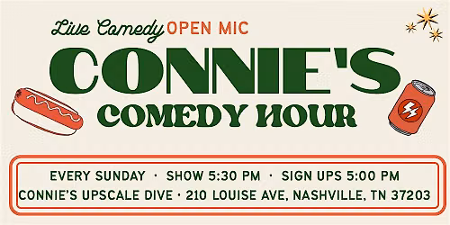The Backbar Comedy Open Mic - Sundays at 5:30pm