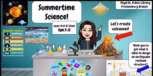 SRP Activity Day: Summertime Science! (Ages 4-12)