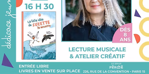 \u00c9v\u00e9nement jeunesse : Sophie Carquain - Lecture-Atelier