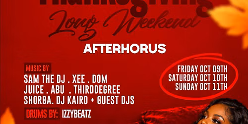 Thanksgiving Long Weekend Sunday Night