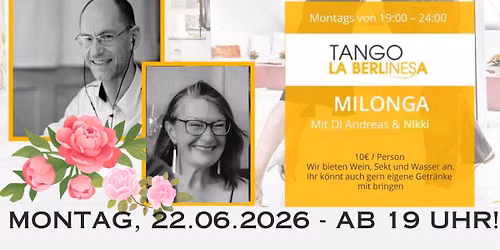 \ud83c\udf07 Summer Milonga with Rooftop | La Berlinesa Berlin | 22.06.2026