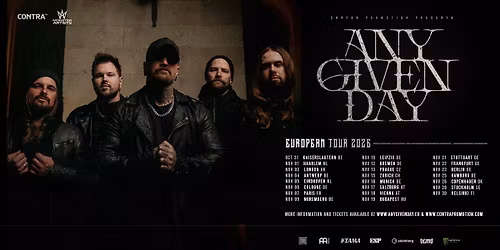 Any Given Day - European Tour 2026 | PRAHA, Distrikt