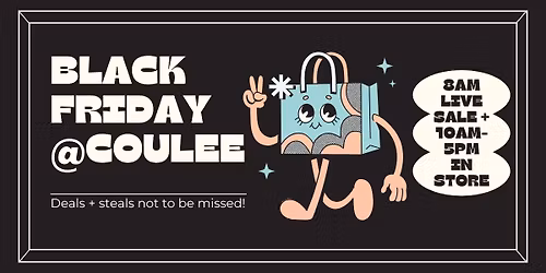 Black Friday at Coulee Boutique