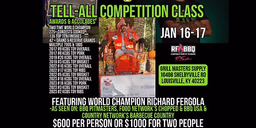 Fergolicious Competition Masterclass