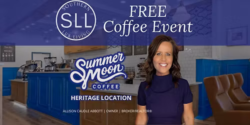 Free Coffee or Latte at Summer Moon {Heritage} from Allison Caudle Abbott of Southern Lux Living