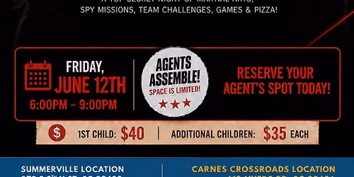 Parent\u2019s Night Out-Secret Agent Spy Academy \ud83d\udd76\ufe0f\ud83e\udd77