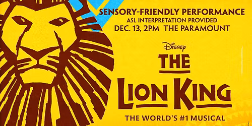 STG's Sensory-Friendly Performance: Disney Presents The Lion King (Touring)