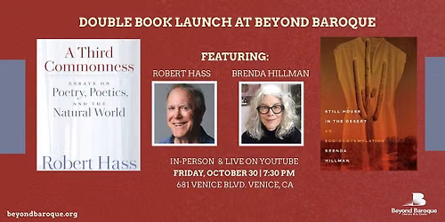 Double Book Launch: Robert Hass & Brenda Hillman