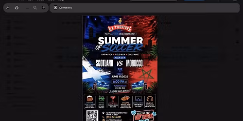 Scotland vs Morocco \u2022 Summer of Soccer Watch Party at La Tropical Miami