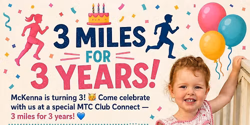 Club Connect: 3 miles for 3 Years