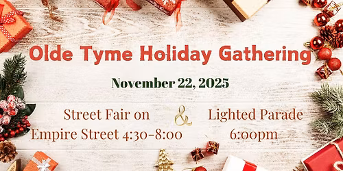 Olde Tyme Holiday Gathering Street Fair & Parade