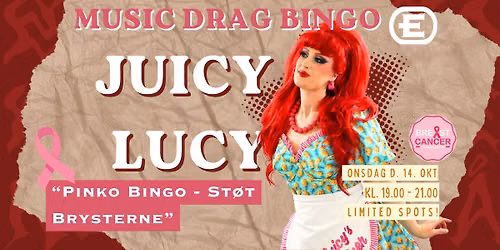 MUSIC BINGO #5 - \ud83c\udf80Pinko Bingo. St\u00f8t Brysterne & Juicy Lucy