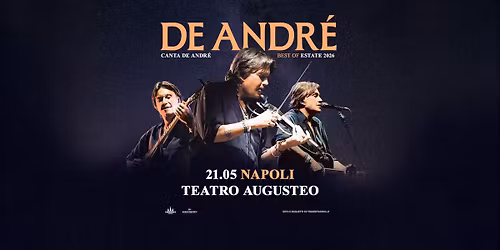 Cristiano De Andr\u00e9 \u2022 Napoli @ Teatro Augusteo, 21\/05\/2026
