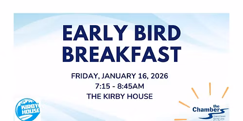 January 2026 Early Bird Breakfast at The Kirby House